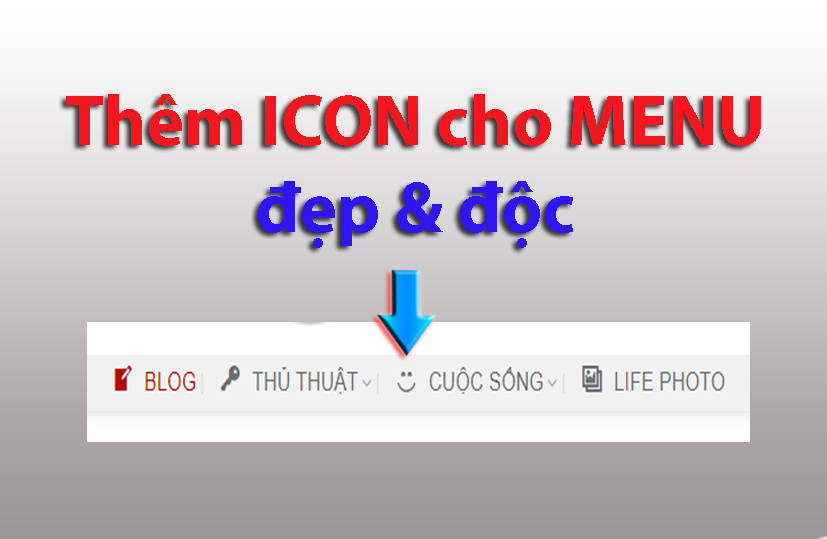 Thêm icon vào menu trong wordpress